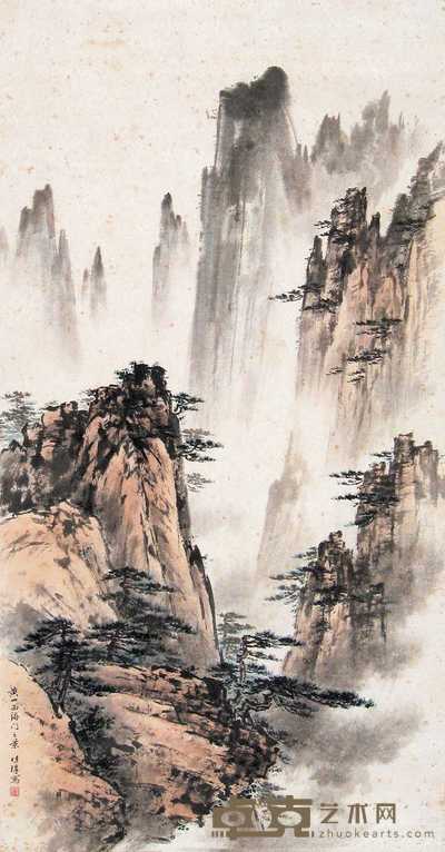 郭传璋 山水 立轴 86×46cm